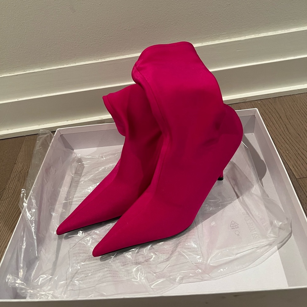 Balenciaga Women’s Knife-Pointed Toe Booties